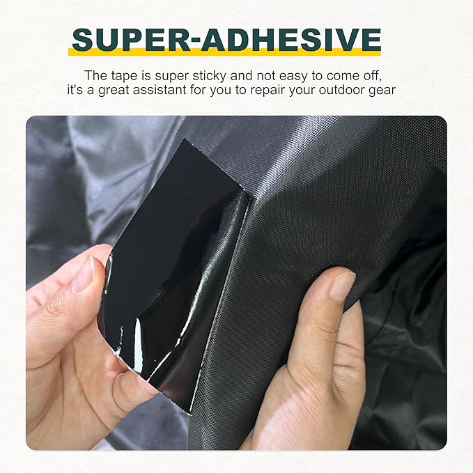 Waterproof Repair Tape for Fabric,RV Awning,Boat Covers,Tents,Tarp,Heavy Duty Outdoor Repair Patch - 2.8IN x 30FT（Silver）