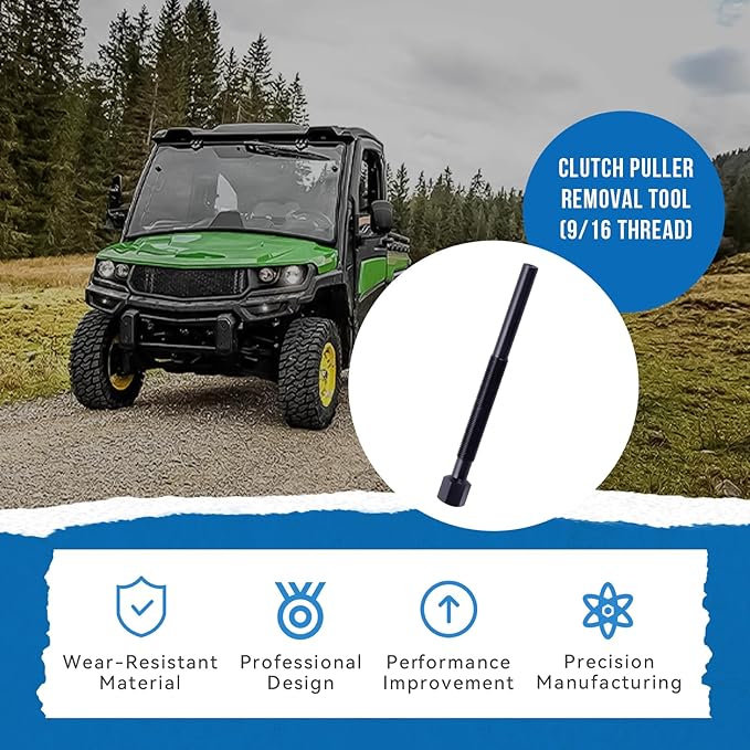 Heavy Duty Clutch Puller Removal Tool (9/16 Thread) Compatible with John Deere Gator with Comet Primary TX 620i 850D(Replaces PCP-21, JDG1641)