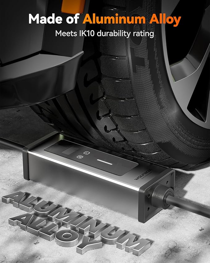 WOLFBOX Level 1&2 Electric car Charger 32Amp J1772,ETL Certified, 25ft Cable,208-240V,Portable ev Charger Station with NEMA 14-50R Plug Adapter(PE32)