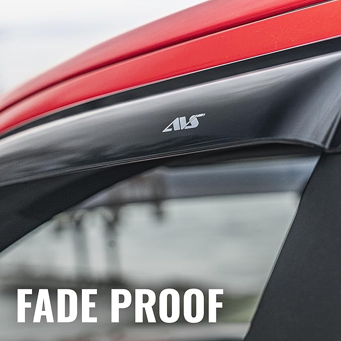 Auto Ventshade [AVS] Outside Mount Rain Guards for 2002 - 2009 Chevrolet Trailblazer/Trailblazer SS | Window Vent Visors, 4 pcs. - Smoke | 94733