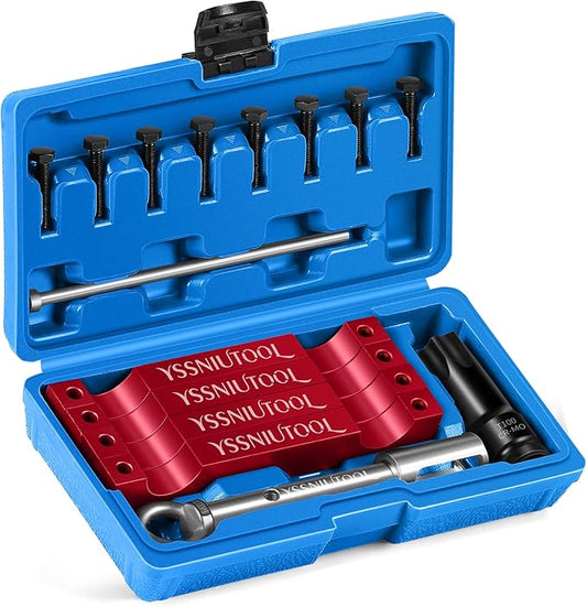 Engine Timing Tool Kit Compatible with Benz M157/M276/ M278, with T100 Rotary Rod, Fixing Screw,Fuel Injector Puller,278589003300 276589014000