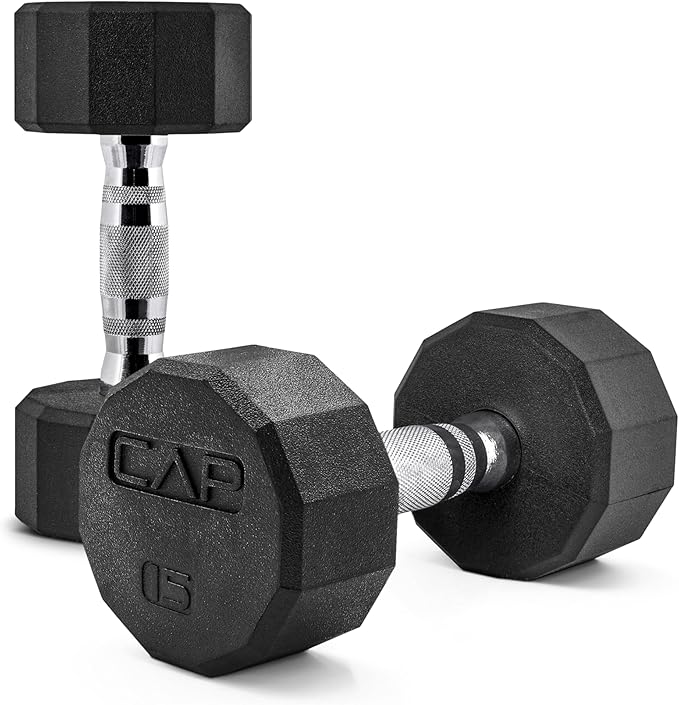 CAP Barbell Coated Dumbbell Weight | Multiple Options Pairs & Sets