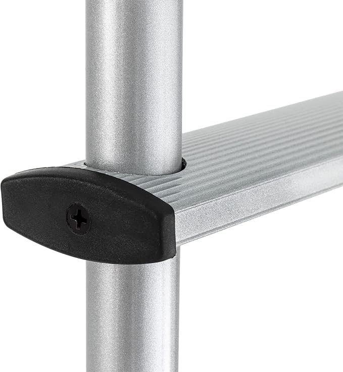 RecPro RV 92" Universal Exterior Rear Ladder | 250 lb Max Weight | Lightweight Aluminum | Made in The USA (Silver)