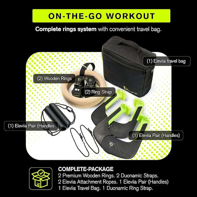 Duonamic Eleviia: Portable Doorway Pull-Up Bar – Lightweight, Travel-Ready, 250 lb Capacity