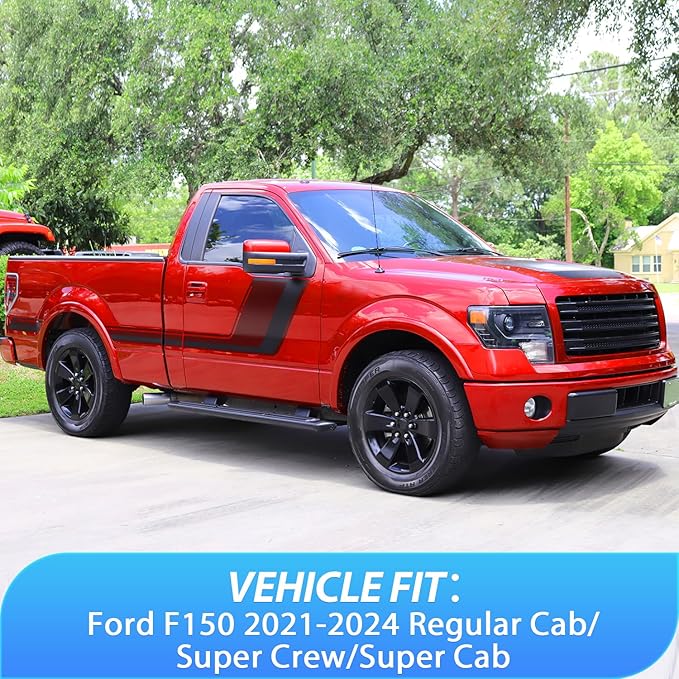 Nilight in-Channel Rain Guards for Ford F150 2021 2022 2023 2024 Regular Cab/Super Crew/Super Cab, Vent Window Visors, Original Window Deflectors-2PCS