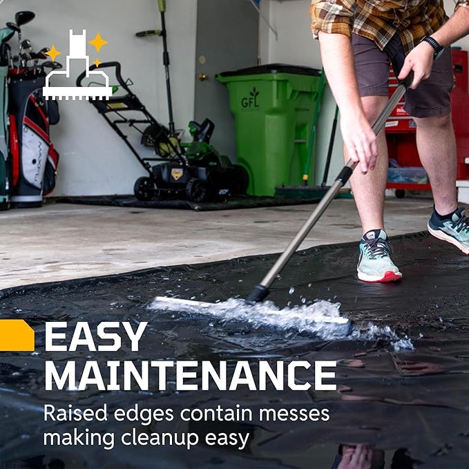 AutoFloorGuard Heavy-Duty Garage Containment Floor Mat for SUVs & Trucks, 8'6" x 20'