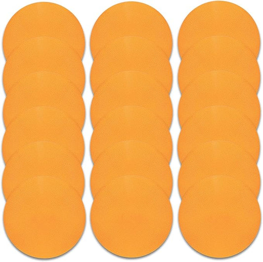 Poly Spot Markers 9 inch Non-Slip Rubber Agility Markers Flat Field Cones Floor Dots for Football, Soccer, Basketball Training Markers, School Activities, Exercise Drills, Social Distancing