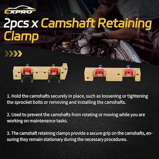 15Pcs Camshaft Locking Alignment Timing Tool, Compatible with Mercedes Benz M133 M270 M274, Engine Timing Tool Kit with Carrying Case & Gloves