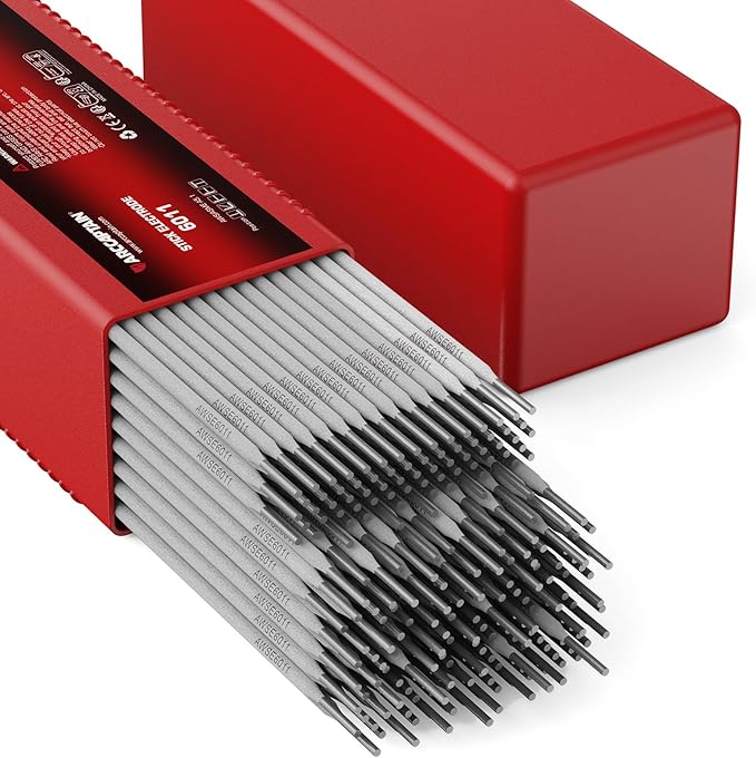 ARCCAPTAIN E6011 Welding Rod 3/32" 10LB Carbon Steel Welding Sticks Electrodes, Welding Rods ARC Welding Equipment