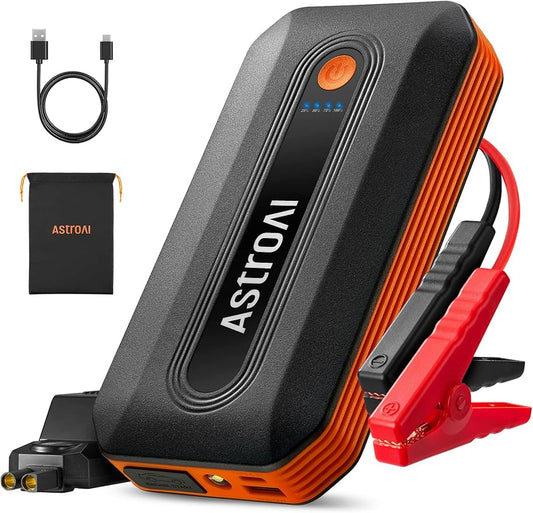 AstroAI B8 3000A Car Battery Jump Starter, 12V Jump Starter Battery Pack (up to 9.0L Gasoline and 7.0L Diesel Engine), Portable Jump Box with 3 Modes Flashlight and Jumper Cable