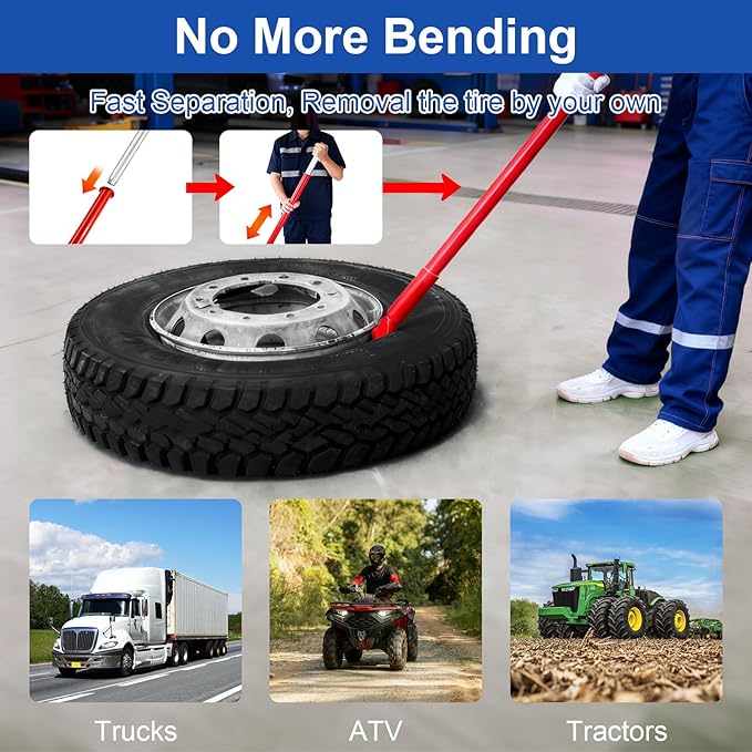 Tire Hammer Tire Bead Breaker and Tire Mount Demount and Tire Iron Tool for Tire Changing Tool Tire Changer Kit