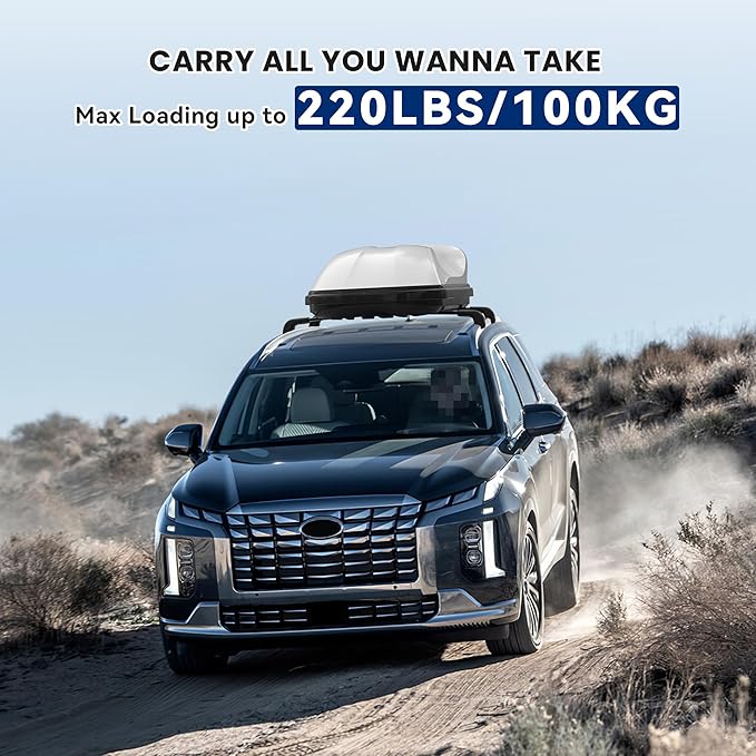 220LBS Roof Rack Cross Bars Compatible with 2019-2025 Hyundai Palisade SE SEL XRT Limited, Aluminum Crossbars Cargo Racks Rooftop Luggage Canoe Kayak Camping Gear Bike Carrier Rack