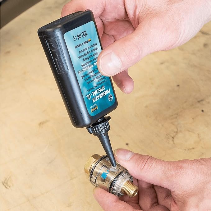 HAZET Pneumatic Oil 9400-100 I Filling Quantity: 3.38 Ounces I for use in Motor-Driven Pneumatic Tools - Reduces air Motor wear and Increases Machine Service Life