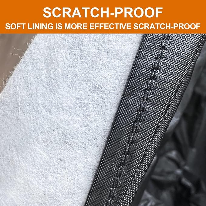 Kayme 7 Layers Heavy Duty SUV Car Cover Waterproof All Weather, Full Exterior Cover Outdoor Snow Sun Uv Protection with Zipper for Automobiles, Universal Fit for SUV Jeep (Up to 181 inch)