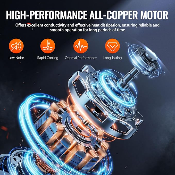 4.5 CFM AC Vacuum Pump and Gauge Set,for Mini Split/HVAC/Auto Systems,Manifold Gauge Kit Fits R134a R22 R410a R404a,with Leak Detector,Upgraded Trifold Storage Case,3 Hoses,R134a Can Tap