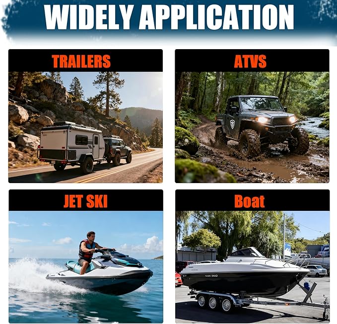 Heavy Duty Boat Trailer Winch,HandCrank Winch 1600lbs Capacity with 26FT Strap,2-Way Ratchet 4:1 Gear Switchable Hand Crank Winch for Boat,Trailer,Truck,RV,ATV and Jet Ski