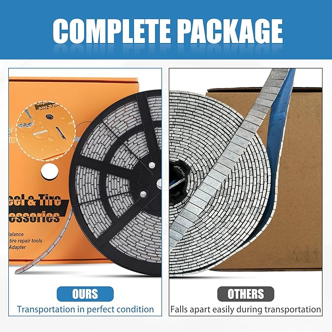 0.25 Oz Gray Adhesive Wheel Weights（715pcs,11lbs/5kg）,1/4 Oz Stick on Wheel Weights for Cars, Trucks, SUVs, Motorcycles, Low Profile