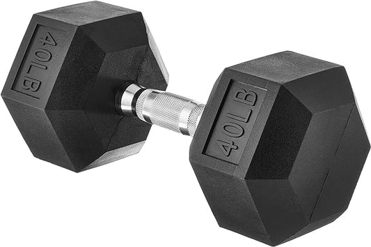 Amazon Basics Rubber Hex Dumbbell Hand Weight