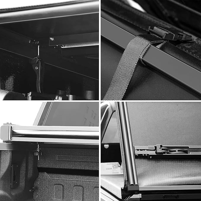 Kikito Vinyl Soft Tri-Fold Truck Bed Tonneau Cover for 2015-2025 Ford F-150 5.5ft 67.1in Bed