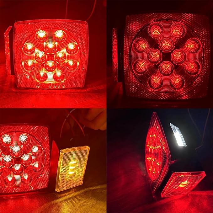 LED Trailer Light, License plate light, 12V Easy Install Waterproof for Under 80 Inch Boat utility Trailer Trucks Campers RVs Snowmobiles DOT Compliant (Light only)