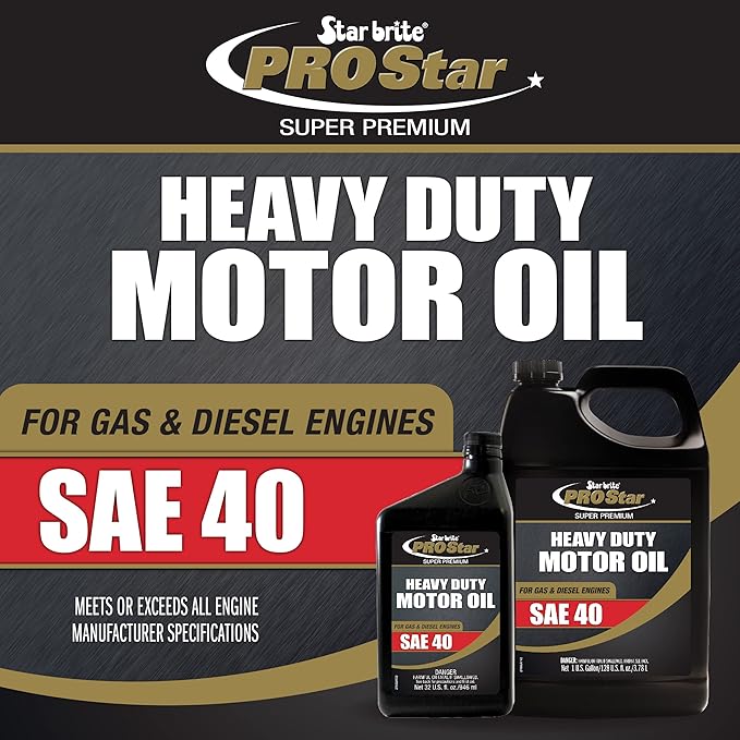 STAR BRITE Pro Star Super Premium Heavy Duty Motor Oil SAE 40 - 32 OZ (027932)