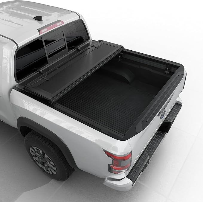 Low Profile Flip Up Truck Bed Tonneau Cover Fits 2005-2022 Nissan Frontier 5' Bed (60")