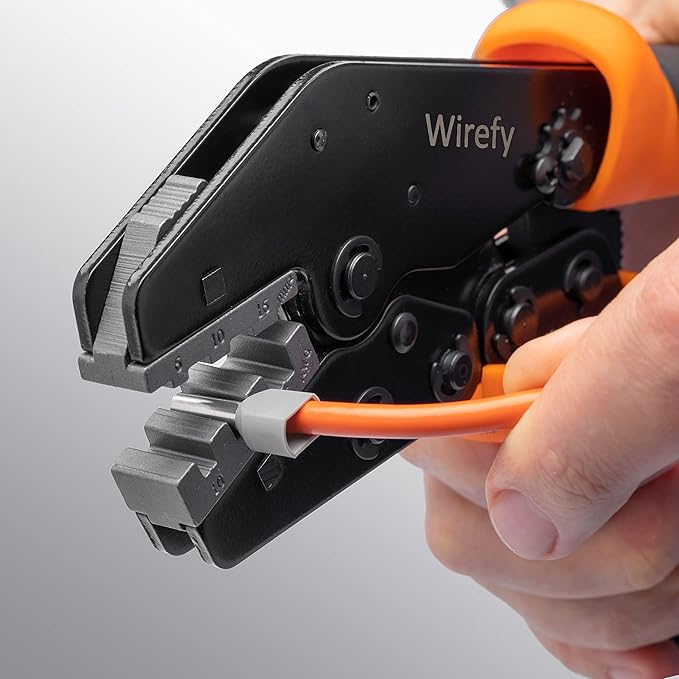 Wirefy Crimping Die for Large Ferrule Terminals 10-6 AWG | Interchangeable Quick-Change Die for Wirefy Crimping Tools | Heavy-Duty Precision Crimp for Large Gauge Wires