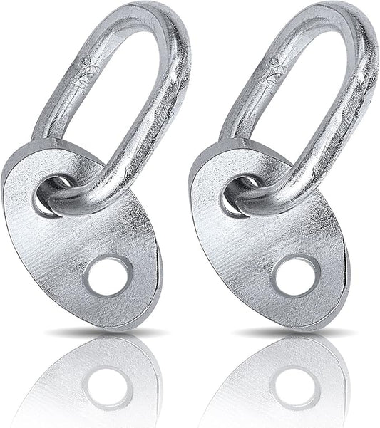 NOVINO 7100 Engine Lifting Bracket Set,5,500 lb Capacity Engine Lift Bracket Kit for Use with Load Levelers and Slings-2Sets,Silver