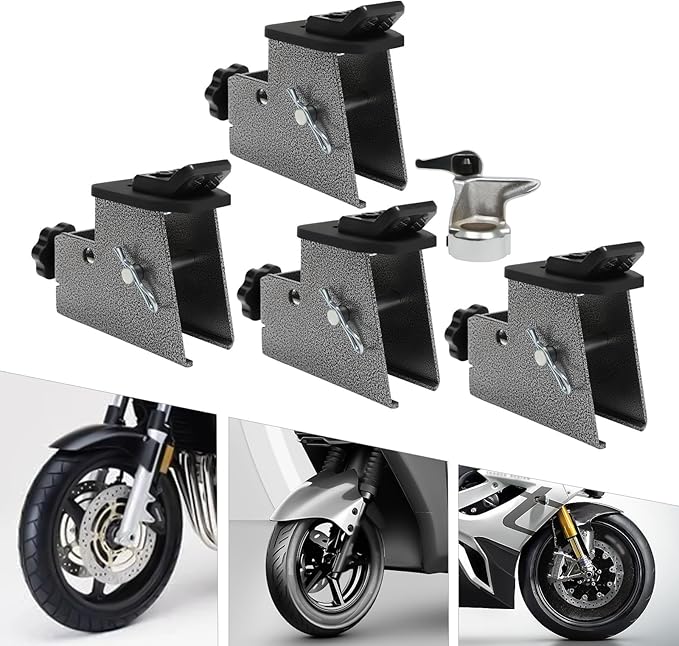 4Pcs Motorcycle Tire Changer Adapter with Duck Head, #45 Steel Structure Tire Adapter Rim Clamp Compatible with ATV Motorcycle Cars Tires