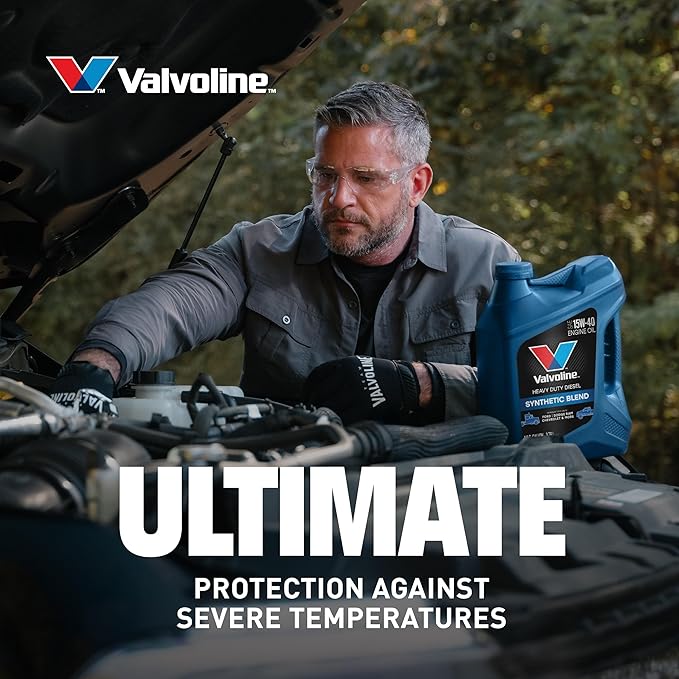 Valvoline Heavy Duty Synthetic Blend 15W-40 Diesel Engine Oil 1 GA, Case of 3