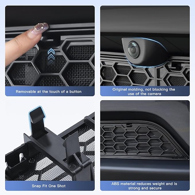 Grille Mesh Insert for Tesla Model Y Juniper 2025 2026,Detachable Front Air Vent Cover Guard with Insect Protection Replacement for Model Y Juniper Accessories