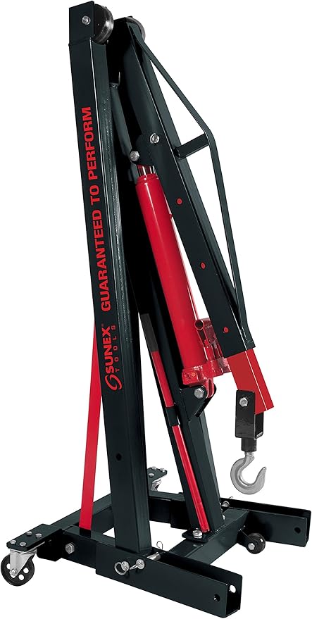 SUNEX TOOLS 5222 2-Ton Folding Engine Crane with Dual Pump Pistons