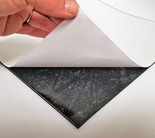 1/8" Thick 12" Wide x 36" Long Neoprene Rubber 60A Medium Hardness with Adhesive Backing