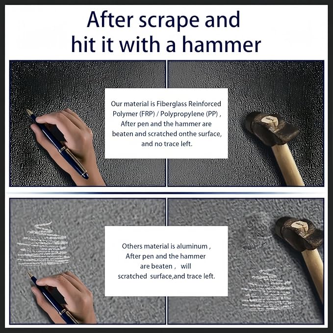 Perfit Liner 6.5 FT Bed FRP Hard Quad-Fold Tonneau Cover for 2015-2025 Ford F-150 Styleside/Fleetside Truck Cargo Topper, Hardtop (Not for Flareside/Stepside)