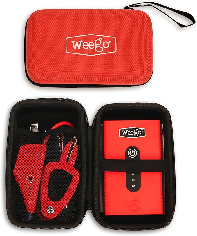 Weego 44s: 2100A Self-Use 12V Lithium Car Battery Jump Starter – USA-Engineered Safe Replacement for Jumper Cables - Car Jumper Starter Portable for 7L Gas and 3.5L Diesel Engines (N44s)