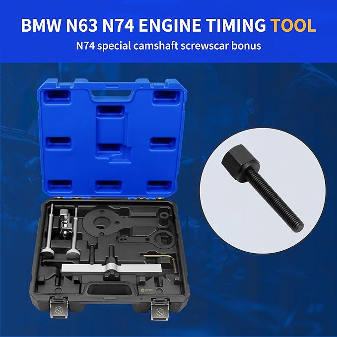Engine Timing Locking Tool Kit Compatible with BMW V8 N63 S63(No Valve Lift) N65 N74 X5 X6 Drive 750I 760I, Camshaft Cam Alignment Timing Tool