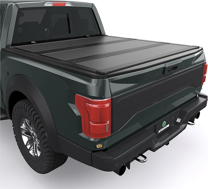 AUTOSAVER88 Low-Profile Hard Tri Fold Truck Bed Tonneau Cover Fit for Ford F-150 F150 2015-2026 with 5.5ft Bed