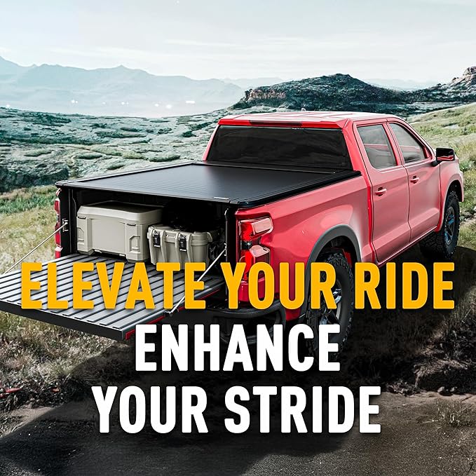 ONINE Low Profile Pull-Lock-Go Retractable Hard Tonneau Cover Custom fit 2015-2026 Ford F150 5.5ft Bed (66"), Dual T-Slot Design Compatible for Roof Racks and Crossbars