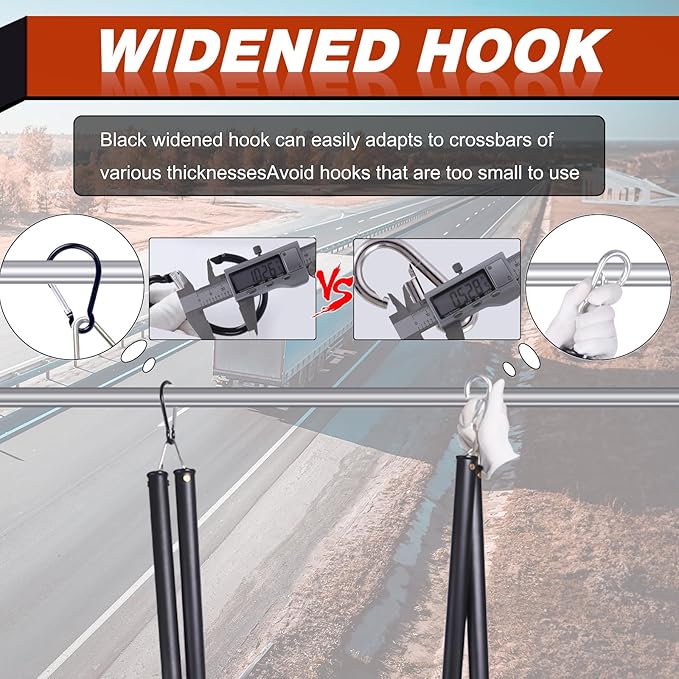 Cheemuii 16" Double Tender Spring Kit with Trailer Hose Holder Heavy Duty Tender Spring for Semi Truck Air Lines Kit 3 in 1 Air Lines Holder for Semi Truck Trailer Tractor