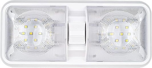 RV Led Lights Interior 12v Volt Fixtures,RV LED Lamp Ceiling,Led 12v with Switch,Switch Interior Lighting for Car/RV/Trailer/Camper (Natural White,4500K,1 Pack)