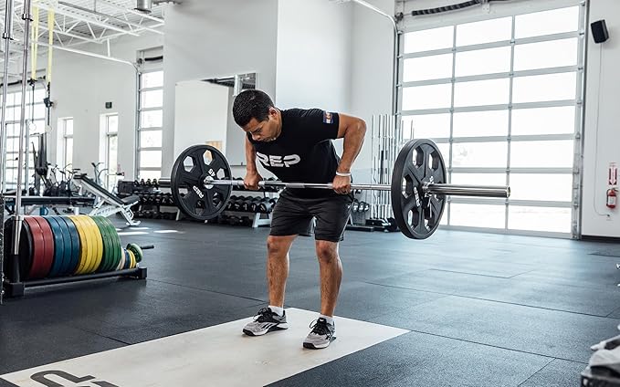 Rep Fitness Barbells- Choose between the Teton Training Barbell (15 or 20KG), Delta Mixed-Use Bar (20KG), Badlands Powerlifting Barbell (20KG)