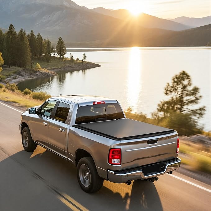 Soft Roll-Up Truck Bed Tonneau Cover Compatible with Nissan Frontier 2005-2026, 5 Ft Bed (NOT for México)