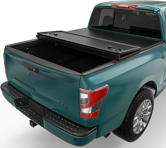 FRP Hard Tri-Fold Truck Bed Tonneau Cover Fit for Nissan Frontier 2005-2025(NO México) 5 ft Bed