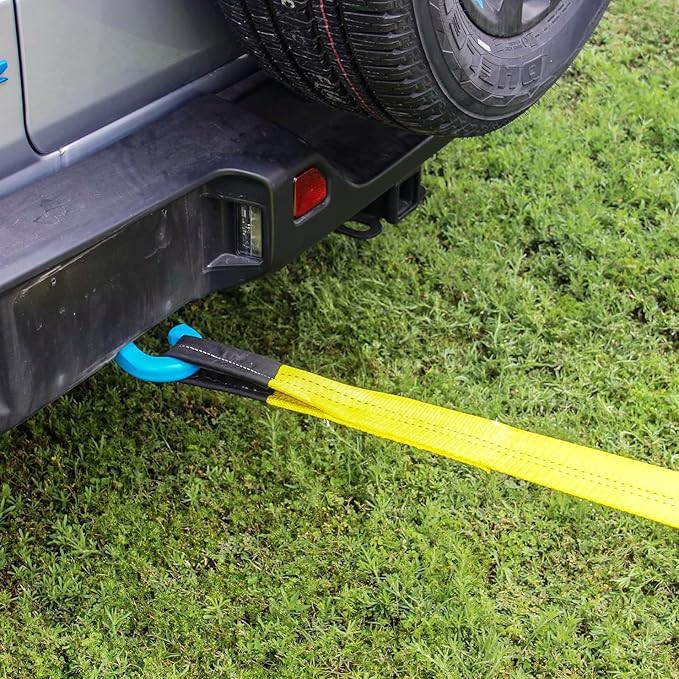 HFS(R) Yellow Tree Saver, Winch Strap, Tow Strap 30,000 Pound Capacity (3X8FT)