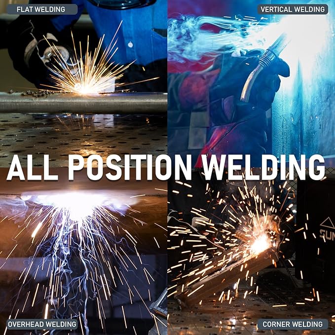 Flux Core Welding Wire E71T-GS 0.035" Gasless MIG Wire - 2LB ABS Spool for Mild/Carbon/Galvanized Steel (Indoor & Outdoor Use)