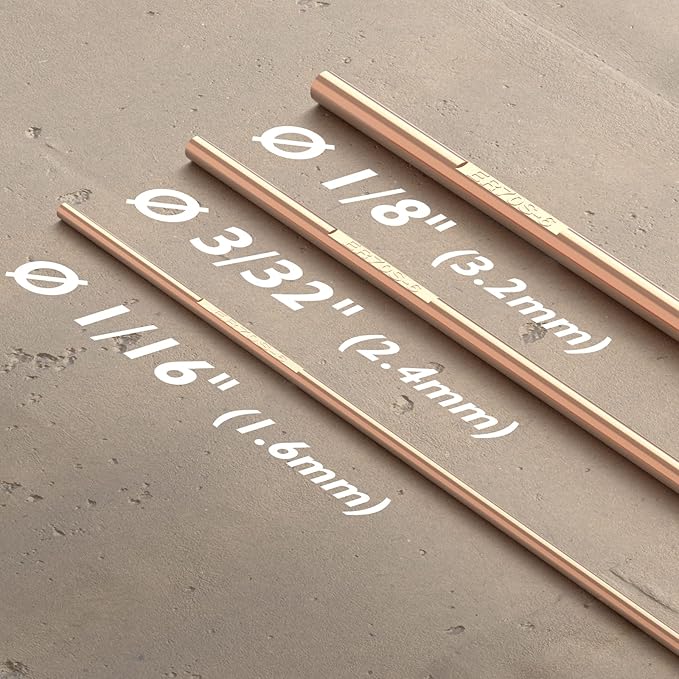 TOOLIOM Mild Steel TIG Welding Rod ER70S-6 TIG Filler Rod 3/32" x 16" 5LB Welding Wire