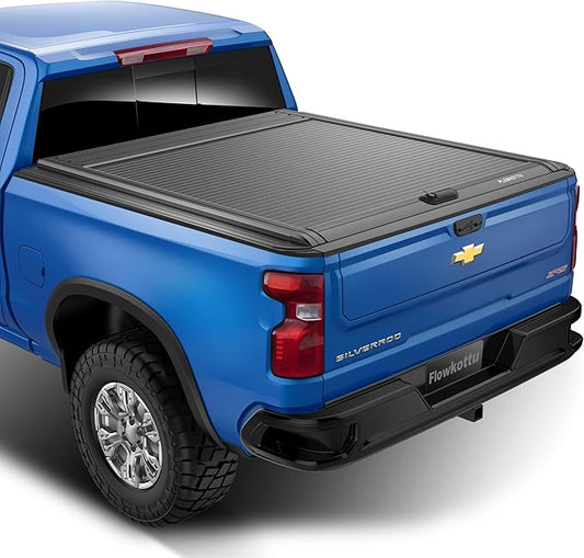 Retractable Hard Tonneau Cover Fits Chevy Silverado & GMC Sierra 1500 2019-2026 5.8 Ft Truck Bed | No Fit 19 LD & Carbon Pro Bed (2019-2025 1500, 5.8 FT)