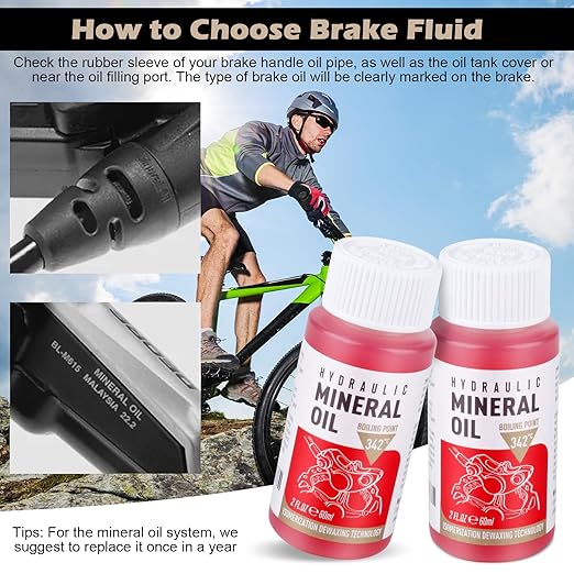 High Performance Mineral Oil Brake Fluid 120ml for Shimano, Tektro and TRP Hydraulic Disc Brakes