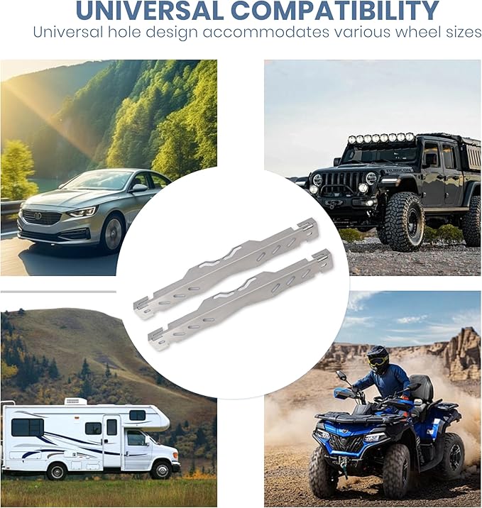 2PCS Heavy Duty Wheel Alignment Tools, Alloy Steel Wheel Alignment Plates, with Hanging Hole Wheel Hub Locating Tool Set for Motorcycles, UTV, ATV and Other Vehicles