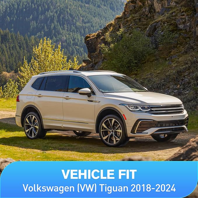 Nilight Vent Window Visors for Volkswagen (VW) Tiguan 2018 2019 2020 2021 2022 2023 2024 2025, in-Channel Rain Guards, Original Window Deflectors-4PCS